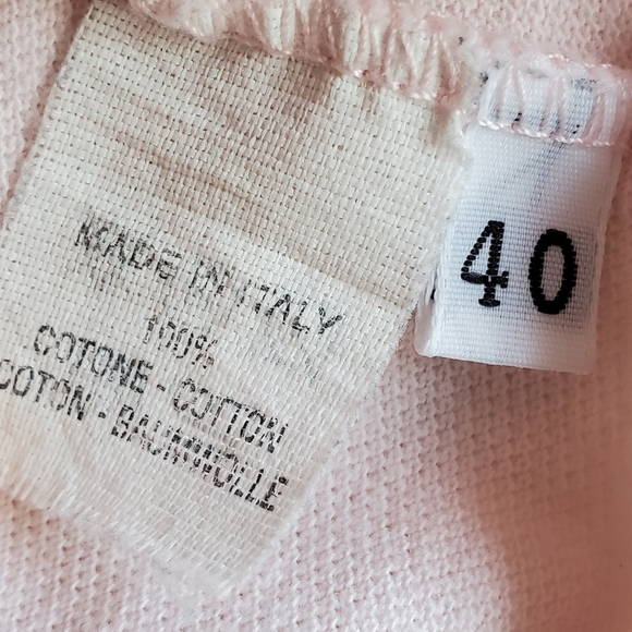 Vintage Versace golf polo shirt pink with button with Versace logo,made in Italy - Picture 6 of 6